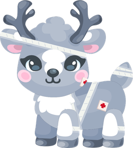 Bandaged Deer
