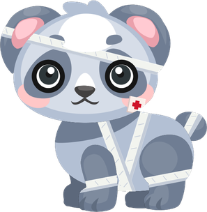 Bandaged Panda