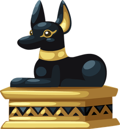 egypt_anubis_statue_sitting