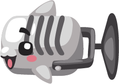 Groovy Silver Robot Fish