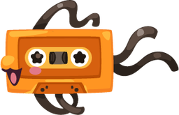 Groovy Retro Cassette Fish