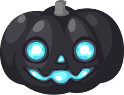 Gothic Street Blue Jack O' Lantern