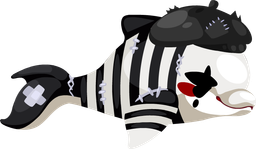 Carnival Mime Whale Mount