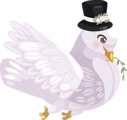 Wedding Groom Dove Mount