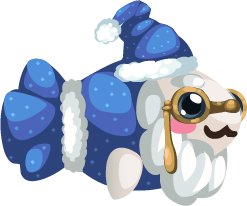 Christmas Santa Scholar Fish